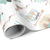 ハッピーキャンパーキュートレトロRV ラッピングペーパー (ロールコーナー)