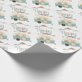 ハッピーキャンパーキュートレトロRV ラッピングペーパー (角)