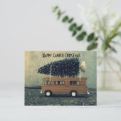 ハッピーキャンパークリスマスボトルブラシツリー シーズンポストカード (スタンド正面)