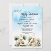 ハッピーキャンパーグランプtepeeテントスリープバー 招待状 (正面)