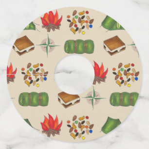 ハッピーキャンパーコンパスキャンプテントファイアーズモーレス ワイングラスタグ