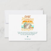 ハッピーキャンパーサンキューノートカード1枚 ノートカード (正面)