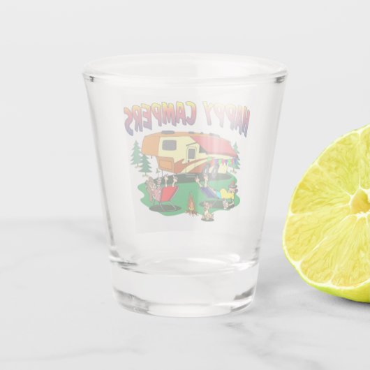 ***ハッピーキャンパースタイルクリスマス*** ショットグラス (裏面)