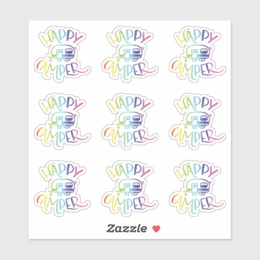 ハッピーキャンパーステッカーパック シール (シート)