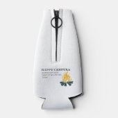 ハッピーキャンパーズキャンピングバケーションファミリートリップカスタム ボトルクーラー (裏面)