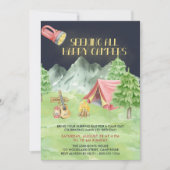 ハッピーキャンパーズキャンプアウトアドベンチャーボーイズ誕生日 招待状 (正面)