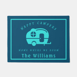 ハッピーキャンパーズホームホワイアンキャンプサイトDoormat ドアマット