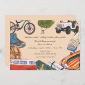 ハッピーキャンパーズリタイアメントパーティー 招待状 (正面/裏面)