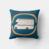 ハッピーキャンパーズレインボーズモお洒落ートホームRVing クッション (裏面)