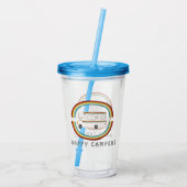 ハッピーキャンパーズレインボーRVサンセットモーターホームRVing アクリルタンブラー (裏面)