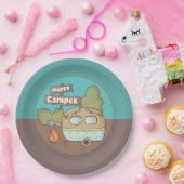 ハッピーキャンパートレーラー紙プレート ペーパープレート (パーティー)