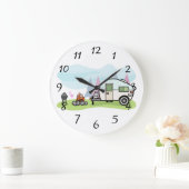 ハッピーキャンパートレーラー ラージ壁時計 (ホーム)