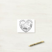 ハッピーキャンパードードル ポストイット (デスク上)