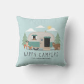 ハッピーキャンパーファミリーネーム装飾用クッション クッション (裏面)