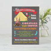 ハッピーキャンパーベビーシャワー招待状 招待状 (スタンド正面)