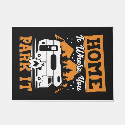 ハッピーキャンパーホームアズパークイット ドアマット (正面)