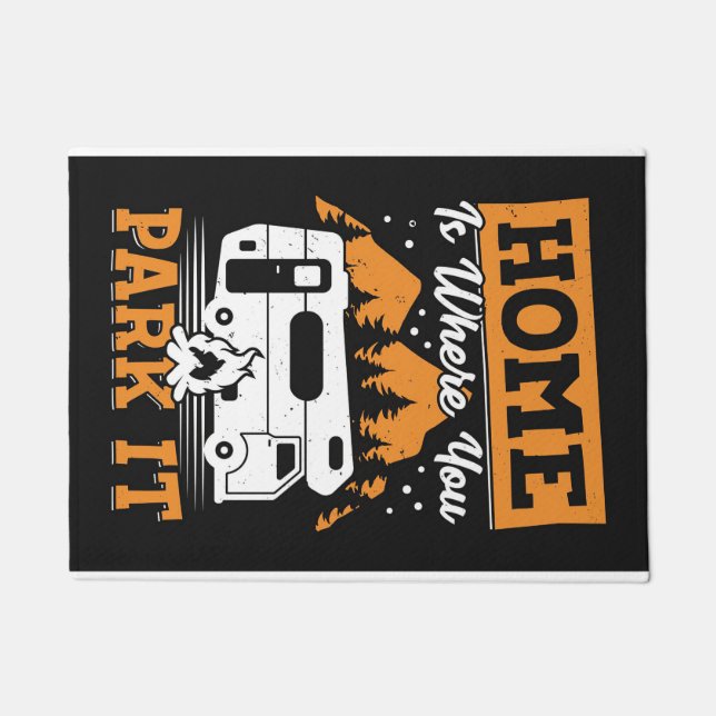 ハッピーキャンパーホームアズパークイット ドアマット (正面)