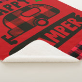 ハッピーキャンパーレッドバッファロープリドシェルパブランケット シェルパブランケット (3/4)