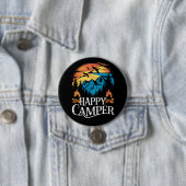 ハッピーキャンパーレトロヴィンテージマッチングキャンピングクルー 缶バッジ (インサイチュ)
