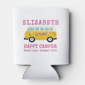 ハッピーキャンパーレトロRVピンクカスタムクール 缶クーラー (裏面)