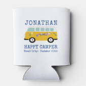 ハッピーキャンパーレトロRVブルーカスタムクール 缶クーラー (裏面)