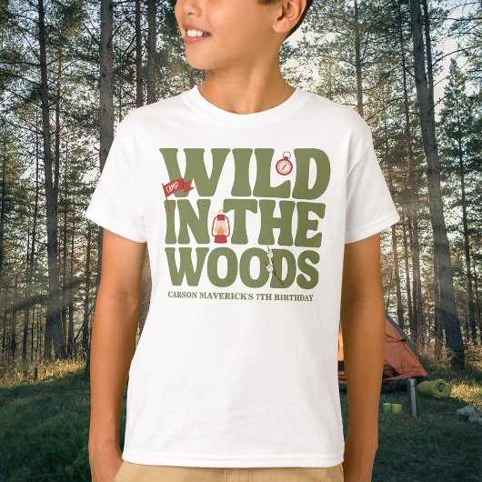 ハッピーキャンパー男子の誕生日  Tシャツ