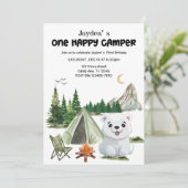 🎉ハッピーキャンパー誕生日 – アドベンチャー待ち！ 招待状 (スタンド正面)