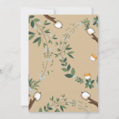 ハッピーキャンパー違う誕生日招待状カード (裏面)