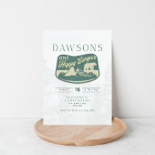 ハッピーキャンパー1人、1歳の誕生日、招待状 招待状