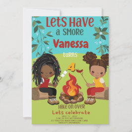 ハッピーキャンパー1誕生日招待状カード 招待状