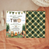 ハッピーキャンパー2歳の誕生日 招待状