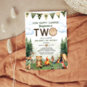 ハッピーキャンパー2歳の誕生日 招待状