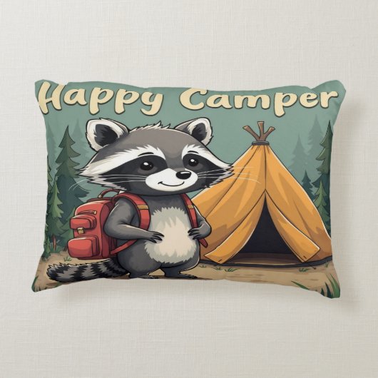 ハッピーキャンパー – おもしろいと冒険 アクセントクッション (裏面)