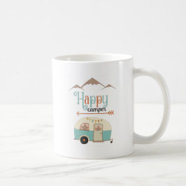 ハッピーキャンパー かわいいレトロRV コーヒーマグカップ