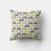 ハッピーキャンパー |キャンパーモダンデコールレトロブルース クッション (裏面)