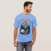 ハッピーキャンパー キャンプ好き Tシャツ (正面フル)