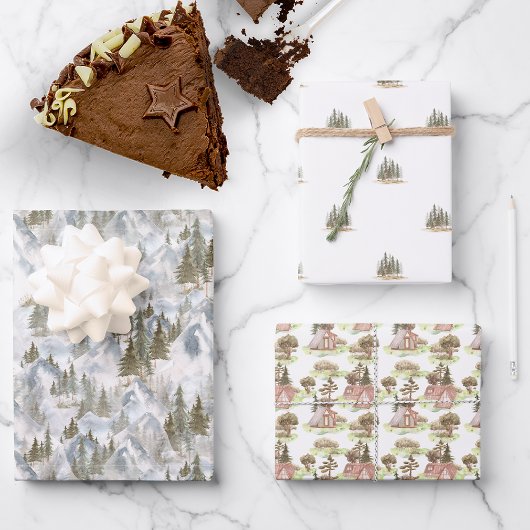 ハッピーキャンパー |キャンプ誕生日パーティー ラッピングペーパーシート