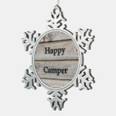 ハッピーキャンパー スノーフレークピューターオーナメント (右)