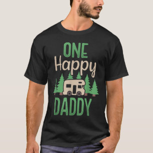 ハッピーキャンパー ハッピーダディ 初めての誕生日パーティー Tシャツ