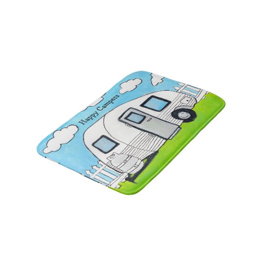 ハッピーキャンパー バスマット (アングル)