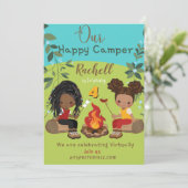 ハッピーキャンパー バーチャル誕生日招待カード (スタンド正面)