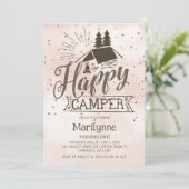 ハッピーキャンパー ボーホー 誕生日招待状 招待状 (スタンド正面)
