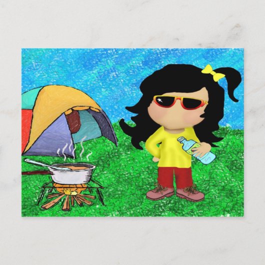 ハッピーキャンパー ポストカード (正面)