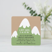 ハッピーキャンパー |マウンテンベビーシャワー招待状 招待状 (スタンド正面)