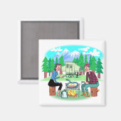 ハッピーキャンパー マグネット (正面/裏面)