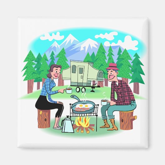 ハッピーキャンパー マグネット (正面)