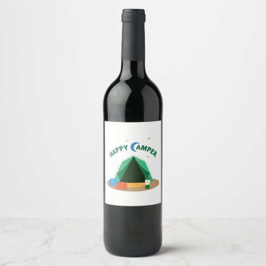 ハッピーキャンパー ワインラベル