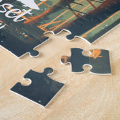 ハッピーキャンパー |家族の名前のキャンプ規則 ジグソーパズル (側面)