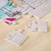 ハッピーキャンパー |家族の名前キャンプ ジグソーパズル (側面)