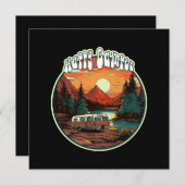 ハッピーキャンパー 招待状 (正面/裏面)